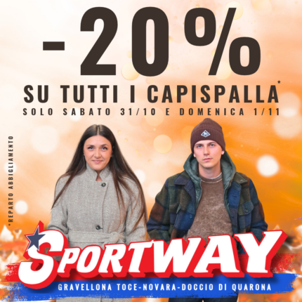 IMMAGINE SCONTO -20% CAPISPALLA