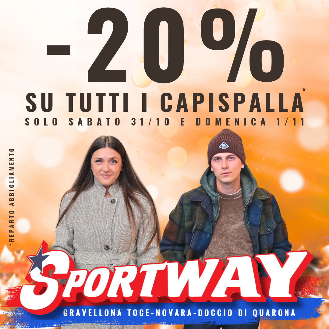 IMMAGINE SCONTO -20% CAPISPALLA
